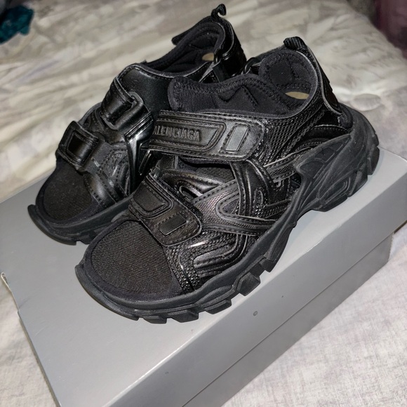Balenciaga Kids All-Black Sneakers
